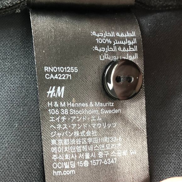 H&M DBlack Vegan Faux Suede Leather Tassel/Fringe Mini Skirt 2 XS 24" - Picture 12 of 13